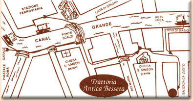 Mappa Trattoria Antica Besseta